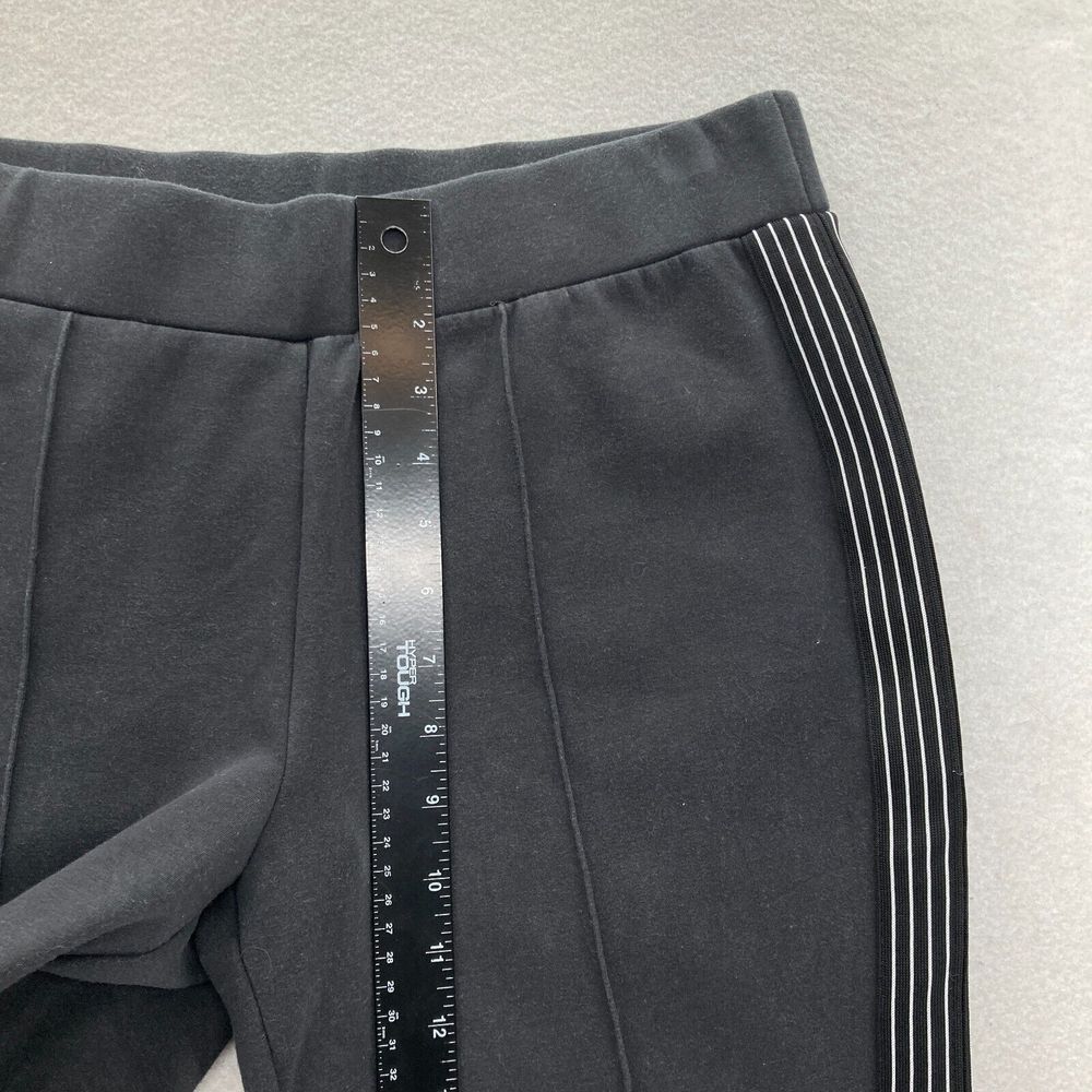 Athleta Commuter Pants Women's Small Pull On Black Stretch Striped Ankle Zip - Picture 9 of 14